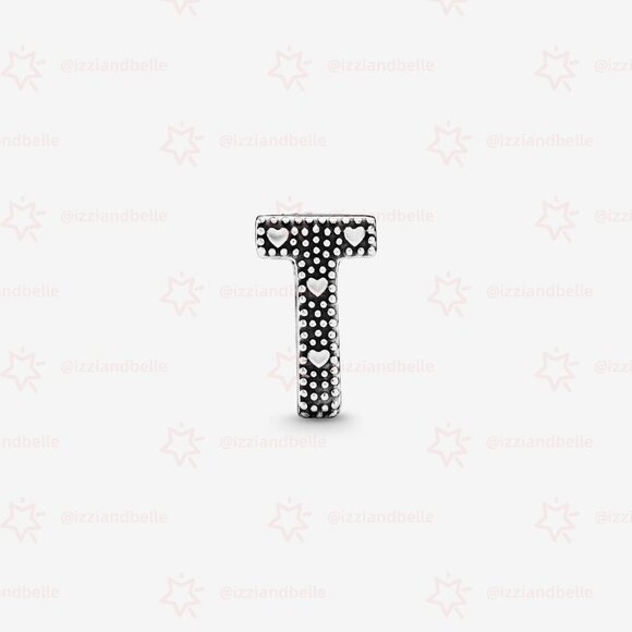 Pandora Letter T Alphabet Charm - Picture 3 of 6